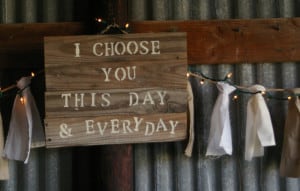Country weddings decor