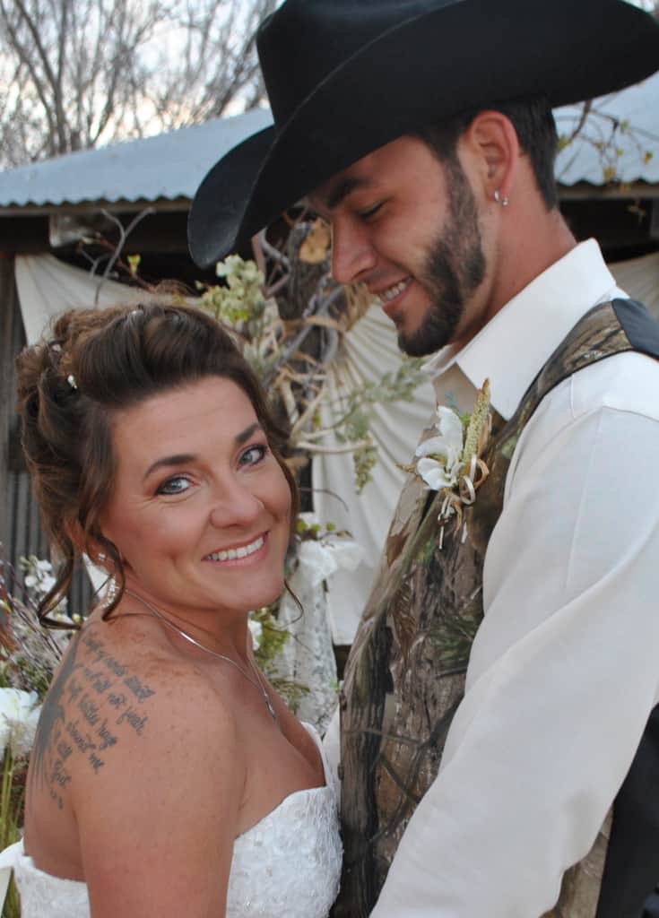 Farm Style Bride and Groom