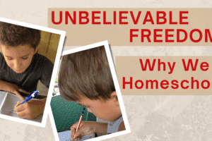 Unbelievable Freedom; Why we Homeschool
