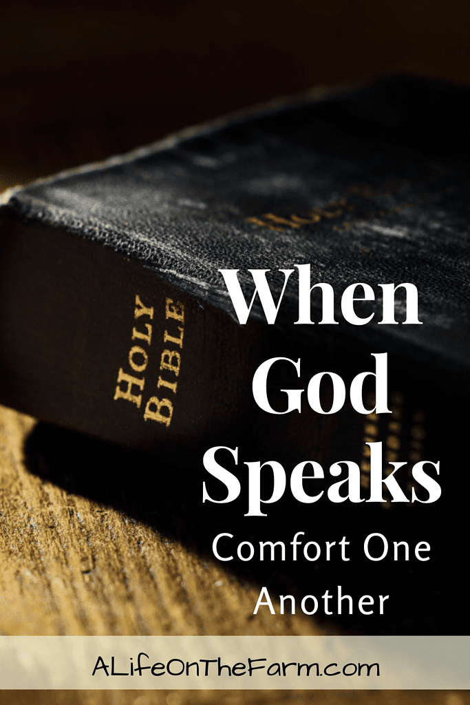 comfort one another