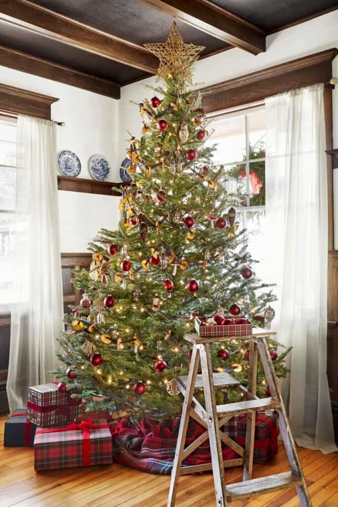 traditional, christmas tree design