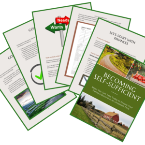 Becoming self sufficient