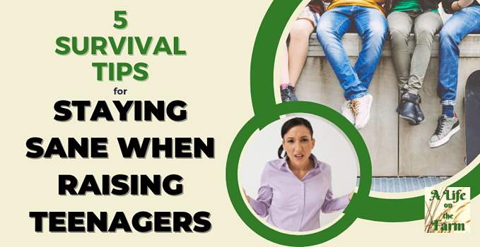 staying sane when raising teenagers