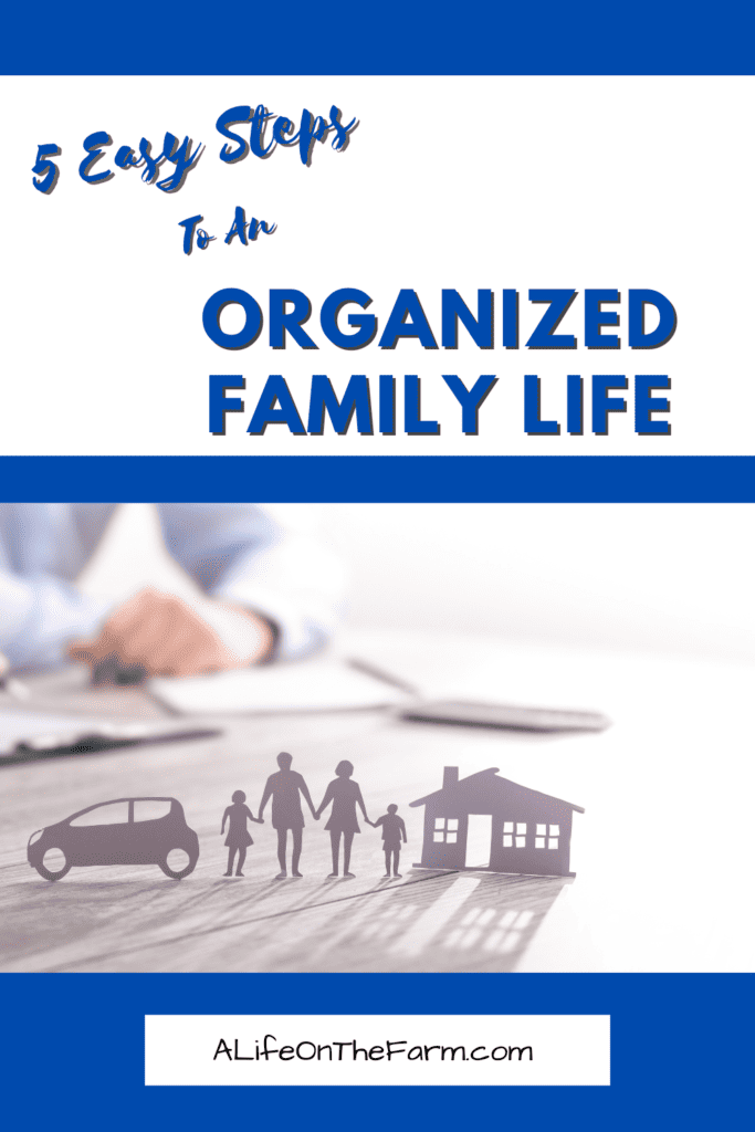 5 Easy Steps to an Organized Family Life for Maximum Efficiency and Happiness 1