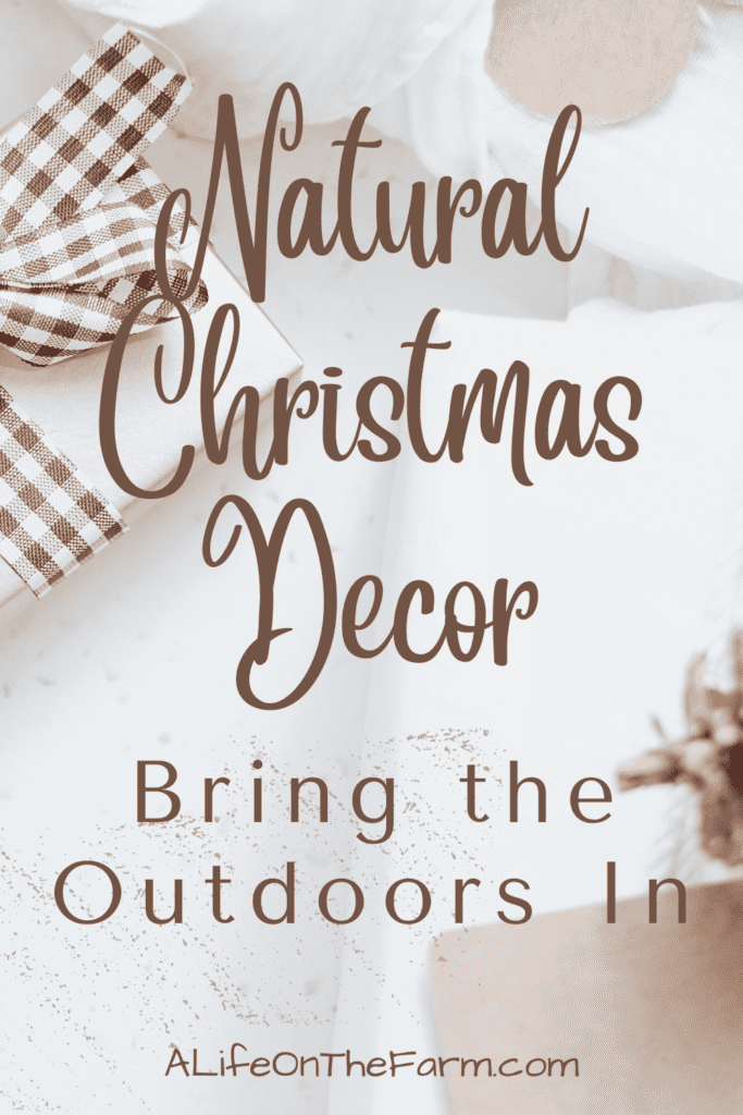 natural christmas decor