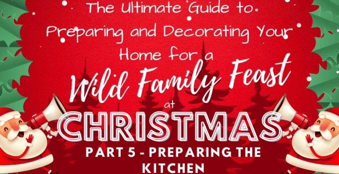 preparing the kitchen