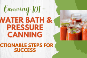 Canning 101 – Water Bath & Pressure Canning – Actionable Steps for Success