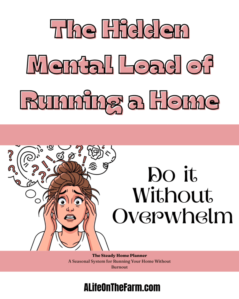 hidden mental load of running a home
