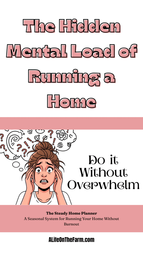 hidden mental load of running a home
