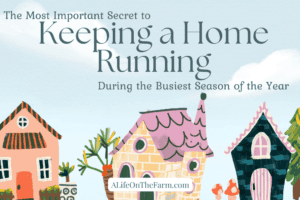 The Important Secret to Keeping a Home Running During the Busiest Season of the Year