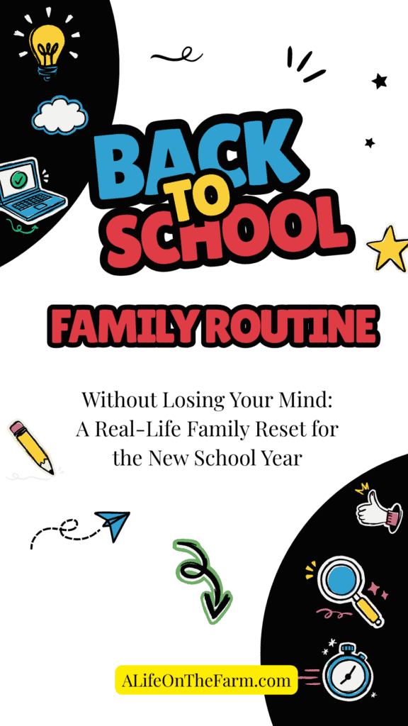 back to school family routine