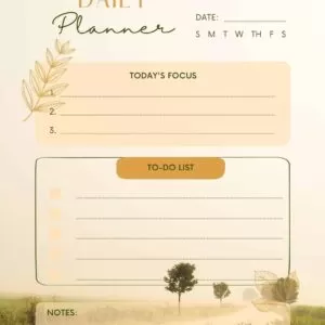 daily weekly monthly planner, printable products