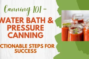 Canning 101 – Water Bath & Pressure Canning – Actionable Steps for Success